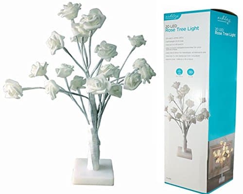 20 LED Lovely ROSE TREE Decorative WARM WHITE LIGHT