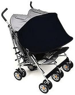 Manito Sun Shade for Twin Stroller (Black)