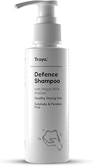 Traya Mild Biotin Shampoo for Women & Men, Stimulates Hair Follicles & Improves Hair Growth, Contains Biotin, Vitamin B3, Pea Sprout & Anagain, Sulphate and Paraben Free (100ml)
