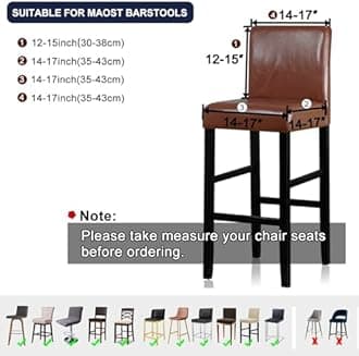 Lellen Bar Stool Covers Jacquard Pattern Bar Stool Chair Covers Bar Chair Covers Barstool Covers Slipcovers Pub Counter Stool Chair Covers Counter Height Stool Seat Covers Barstool Slipcovers