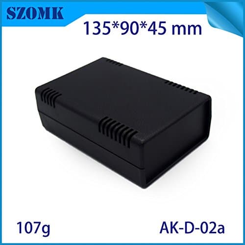 ABS Junction Box ABS Plastic Electrical Box Indoor Waterproof Black Project Enclosures for Circuit Board 135x90x45mm