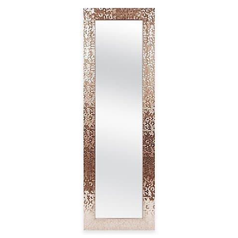 Mirror 53-Inch x 17-Inch Rectangular Sequin Over-The-Door Plastic/Glass