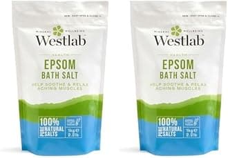 100% Pure Reviving Epsom Salt, 1 Kg (Pack of 2)