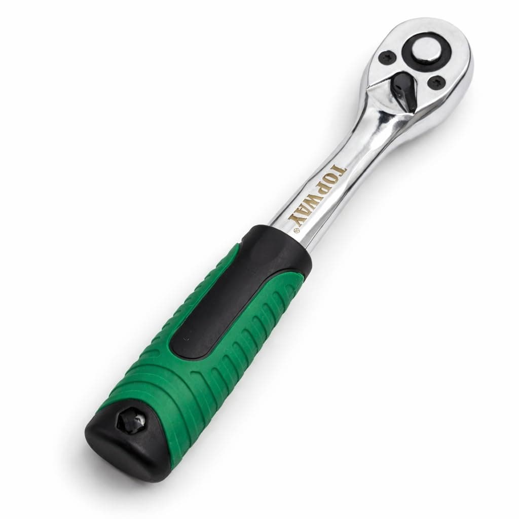 1/2" Ratchet Handle 72 Teeth – Fine Adjustment Quick Release Reversible Socket Wrench – Heavy Duty Chrome Vanadium Steel Mechanic Tool, Model 423907