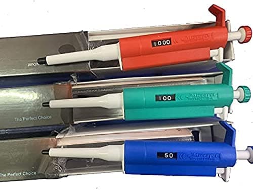 LABPRO® Micropipette Set Variable Volume 5-50Ul,10-100Ul,100-1000Ul Set Total 3 No Combo
