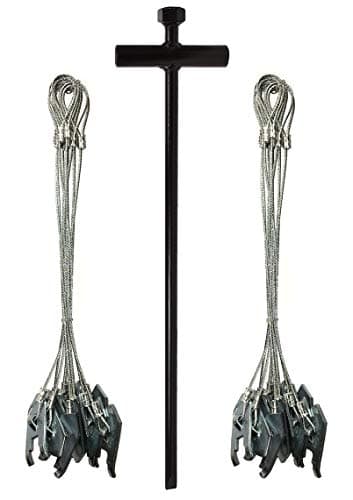 Wolf Fang Trap Anchor Cable Stake Value Package - 2 Dozen Trap Stakes with HD Driver Included