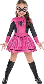 Pink Spider-Girl Halloween Costume for Toddler Girls