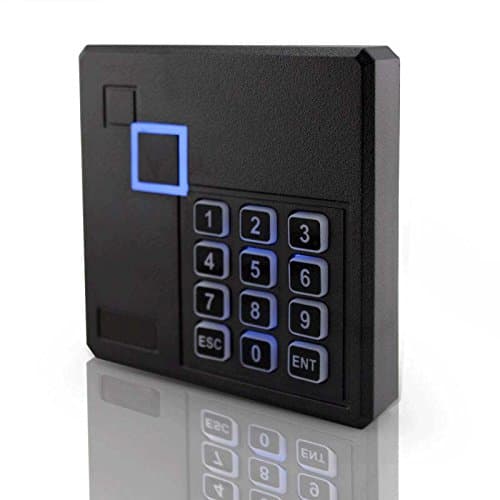 Proximity RFID ID Card Door Access Control Keypad Reader 125KHz Wiegand 26/34 Bit Black Color