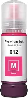 CANOFF 012 Magenta Compatible Refill Ink for Epson L8180 / L8160 Printer – Compatible Ink Bottle for Epson 011/012 Ink (Magenta)