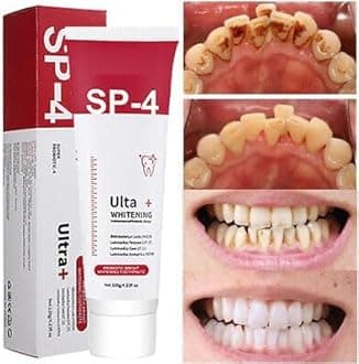HER HEAL SP 4 Ultra Brightening Toothpaste Advanced Whitening Formula for Stain Removal and Enamel Protection-50gm Pack Of 1