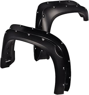 G-PLUS Fender Flares, Compatible with 2014-2020 Toyota Tundra, 66.7" / 78.7" / 97.6" Bed Length, Pocket Rivet Style Smooth Black Wheel Cover Protector Vent Trim 4pcs