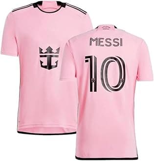 GenericSports Soccer Boys Football Jersey Argent Messi 10 Home Jersey T-Shirt 2023/2024 (Kids,Boys,Men)