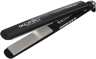 - Pro Straight Hair Straightener, Black| Floating Ceramic Plates| Nano Titanium Technology| Overheat protection