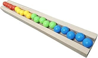 Kancha Marble Run Track Plain Line Wood Track Toy for Kids, Wooden Gift for Kids Toy, montessory Toy Birthday Gift Pack of 1