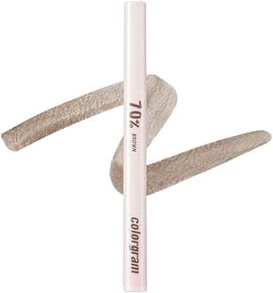 COLORGRAMShade Re-Forming Brush Liner 70% Brown | Liquid Eyeliner, Long-Lasting Daily Makeup, Natural Eye Makeup, Smudgeproof, Winged Eyes, Cat Eye