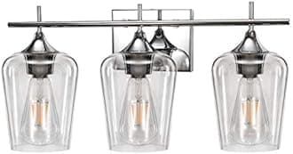3 Lights Chrome Vanity Light