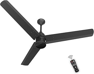 Polycab Silencio Mini 900mm 5-Star Advanced BLDC, Remote Ceiling fan for home | High Air Delivery, 25 Speed Setting, Sleep Mode, Reverse Rotation, Free Installation | 3+1 Years Warranty 【Matt Black】