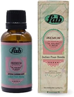 Fab Premium Oil Soluble Indian Paan Beeda Exotic Indian Flavors for sweet/Cookies/Cupcake/Cake for adults/kids for birthday party 30 ML