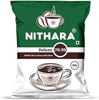 NITHARA Deluxe Coffee (Coffee 70% and Chicory 30%) - 200gm