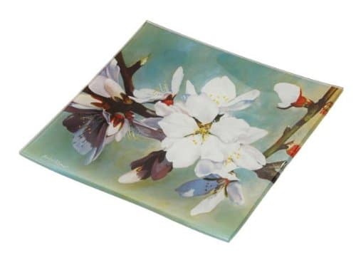 Blossom Glass Serving Tray