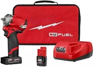 2554-22 for Milwaukee M12 FUEL 12V 3/8" Brushless Cordless Stubby Impact Wrench Kit