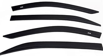 Auto Ventshade [AVS] Low Profile Rain Guards for 2019-2025 Dodge Ram 1500, Crew CAB ONLY | Window Vent Visors, 4 pcs. - Dark Smoke | 994064