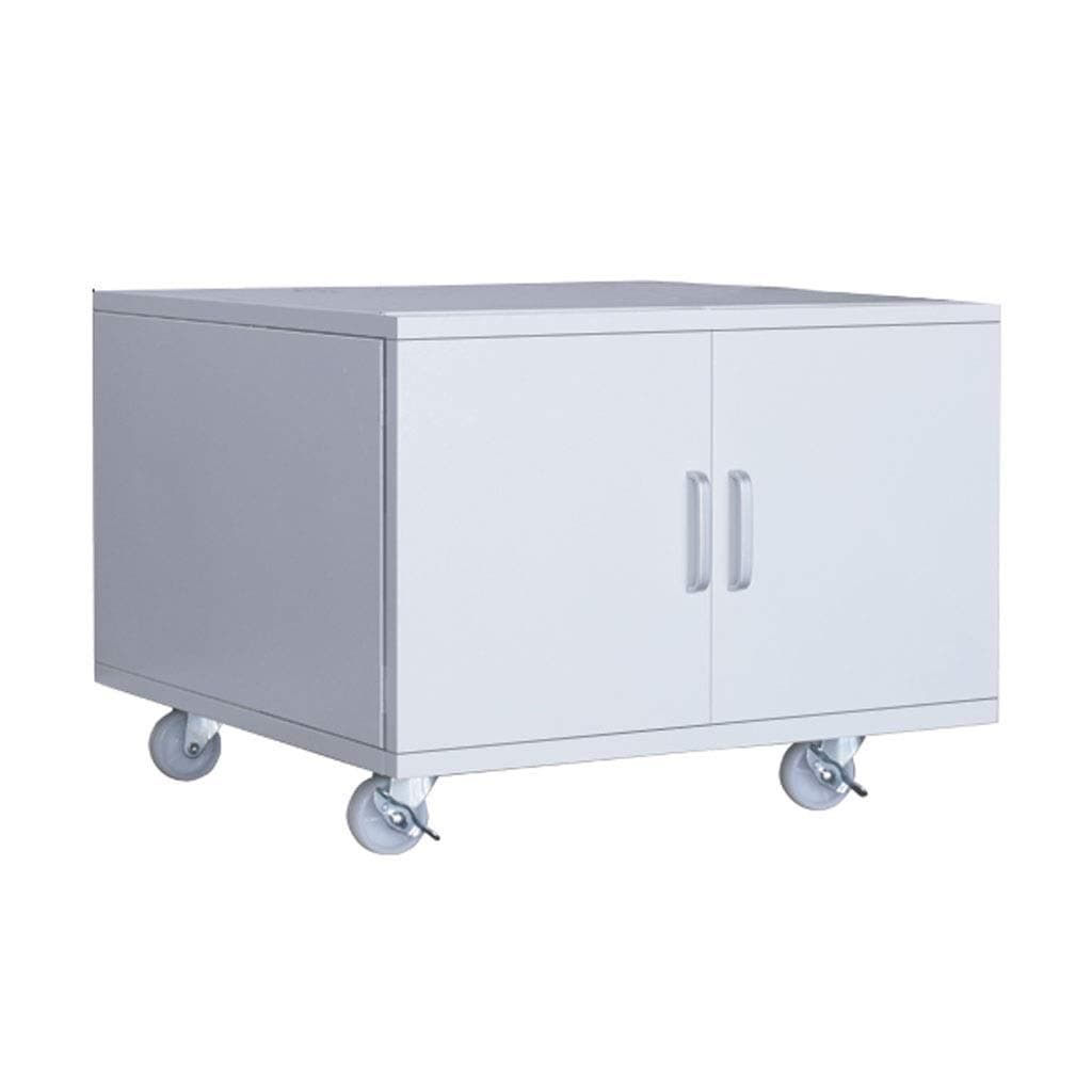 Printer Stand Mobile Under Desk Printer Machine Stand Work Cart with Wheels Steel Printer Stand Powder Coat Finish, Office Furniture Rolling Printer Cart on Wheels(K)