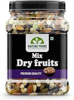 Nature Prime Premium Mix Dry Fruits and Nuts with Almonds| Cashew| Kishmish | Apricot | Black Raisins | kiwi | Dry Fruits & Nuts - 400 Gm