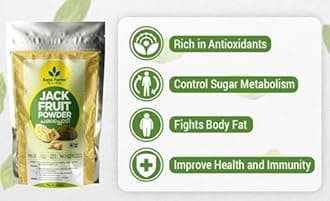 Rens Farms Well Matured Green Jackfruit Flour | Gluten-Free Raw Jackbulb Powder | Keto, Vegan, Diabetic Friendly Superfood | Jackfruit Powder | Natural & Preservative-Free | 250g x Pack of 9