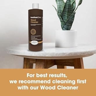 Furniture Clinic Wood Stain | Multiple Finishes | Fast Drying | Indoor and Outdoor Furniture and More | Water Based, Low Odor, Non-Toxic | Polyurethane Finish & Sealer | Mahogany (17oz / 500ml)