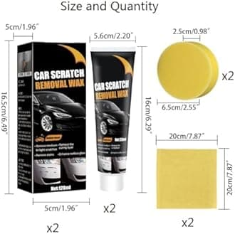 【2PCS】 Car Scratch Remover 2025 New Upgrade Scratch Remover car Scuff Removal Out of car for car Paint Scratch Repair with Wipe & car Polish Sponge Buffing Compound for Car Paint Restorer Xmas Gifts