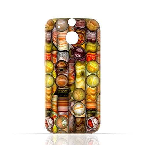HTC ONE M8 TPU Silicone Case with Abstract Bubble Background
