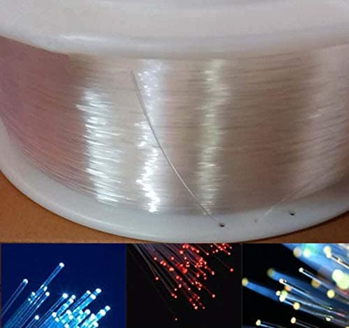Fibre optic cable 2mm, end glowing PMMA, polymer optical light (2 meters)