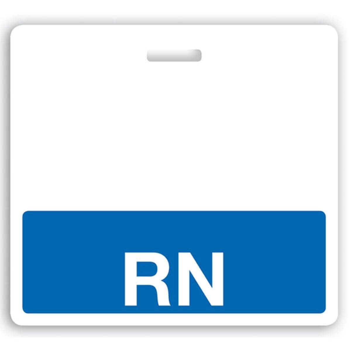 RN Horizontal Badge Buddy with Blue Border