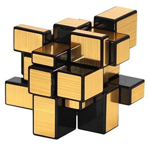 Storio Cubes High Speed Sticker Less Magic Puzzle Cube Game Toy (Mirror_Golden)