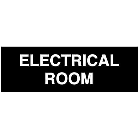 All Quality Basic Electrical Room Sign | Durable Construction | Building Safety - Black - Medium (1 Pack)