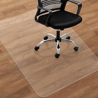 Large Office Chair Mat for Hard Floors - 59''×47'',Heavy Duty Clear Wood/Tile Floor Protector PVC Transparent by SHAREWIN