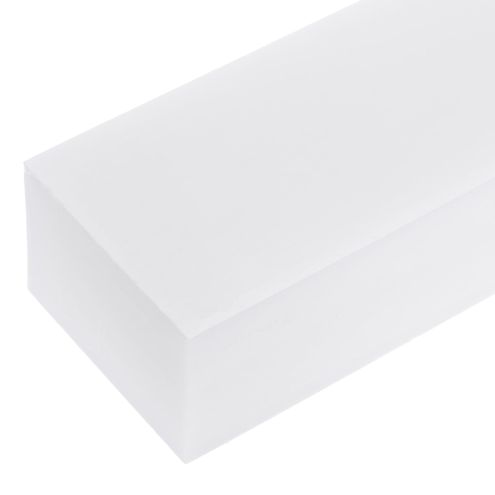 8" x 3" x 2" HDPE Plastic Sheet, High Density Polyethylene Sheet Cutting Board White Solid Block, [for DIY, Home Floor]