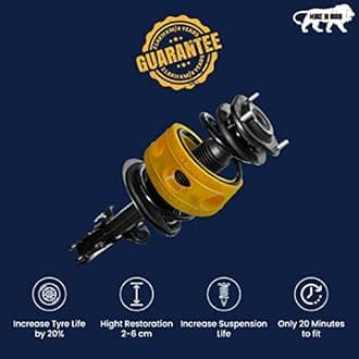 Hiya Automotive Car Coil Spring Buffer For All Cars Heavy Duty Material Kit Increasing Car Height, Suspension Accessories | Car Buffer for LEXUS ES 2021-2025 Rear 2 PC Yellow