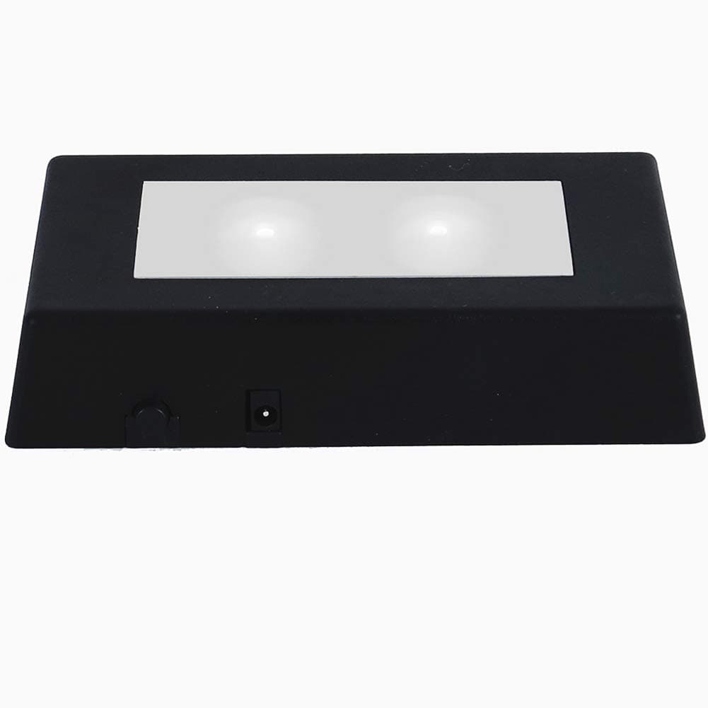 EUSTUMA LED Light Base Rectangle Display Stand in A Variety of Colors,Suitable for Glass Crystal Artwork,Holiday Party Decoration.