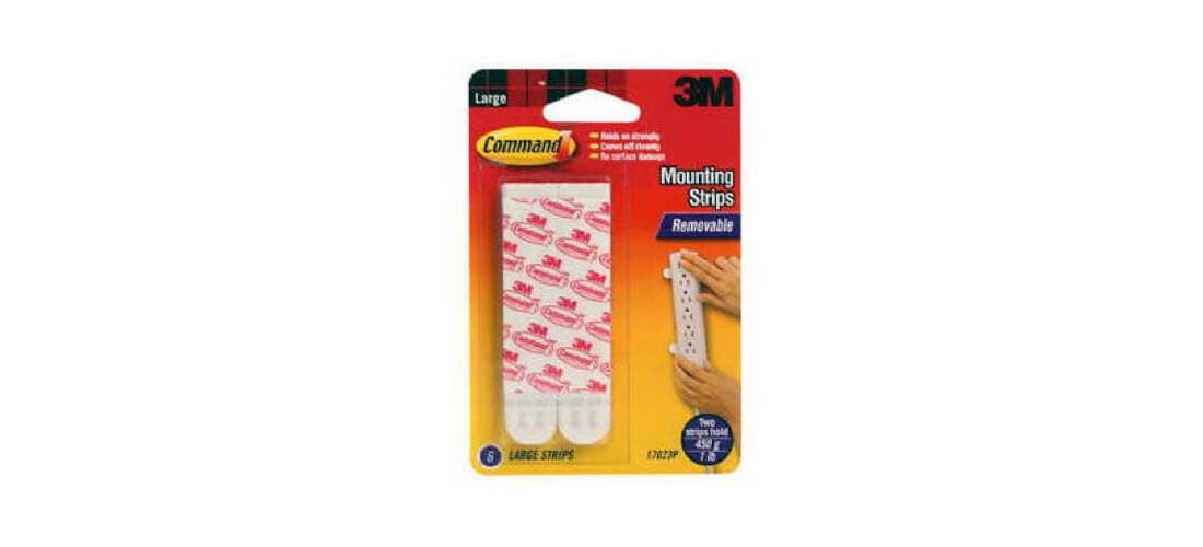 Command Refill Strips, Large, White, 6-Strips (17023P-ES)
