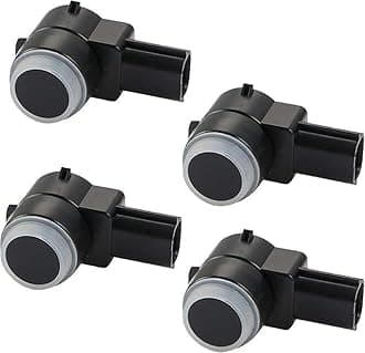 PDC Sensor Park Assist Reverse Backup Object Sensor w/Clear O-ring Fits Rear Bumper On Select 2006-2017 GM Vehicles Replaces OEM 15239247, 25962147 (4)