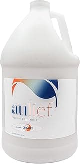China-Gel Aulief Pain Relief Cream Arthritis & Muscle Rub for Sore Muscles & Joint Pain, Neck, Knee & Back Aches, Premium Dye-Free White Topical Gel, 128 oz Bottle