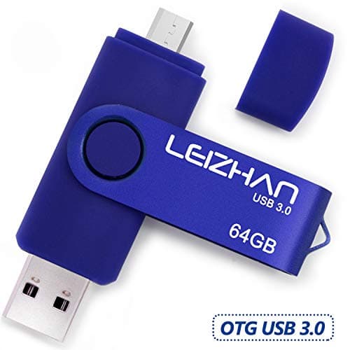 Micro USB Flash Drive 64GB USB 3.0 OTG USB Thumb Drive Memory Stick Compatible for Android Samsung Galaxy S7/S6/S5/S4/S3/Note5/4/3 Phone Picture Stick,Blue