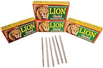 SSKR Slate Pencils for Kids Natural Lime Stone Chalk Pencil Best - 4 Packets (80 Chalks Total)