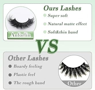 Wispy 20-25MM Faux Mink Lashes - 3D Curl, 21 Pairs, Dramatic & Natural False Lashes