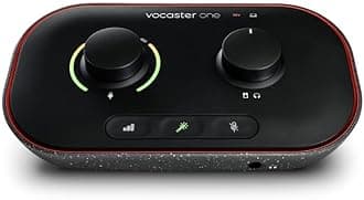 Vocaster One Podcasting Interface for Recording as a Solo Creator., Black, AMS-VOCASTER-ONE,