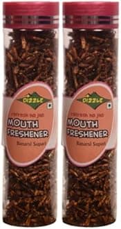 Dizzle Banarasi Meetha Paan Mukhwas | Mouth Freshener | Mukhwas Mouth Freshener | After Meal Digestives Mukhwas | Premium Mouth Freshner | Jaipuri Mukhwas | Banarasi Supari-120-MT Pack of 2