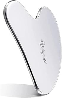Gua Sha for Face | Reduces Puffiness, Promotes Lymphatic Drainage, Tightens & Lifts Skin | Medical Grade 304 Stainless Steel | Guasha for Face, Neck, Back (Heart Shape)