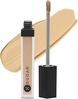 SUGAR Cosmetics Magic Wand Waterproof Concealer - 12 Con Leche (Light, Golden Undertone) Full Coverage Waterproof Longwear Formula